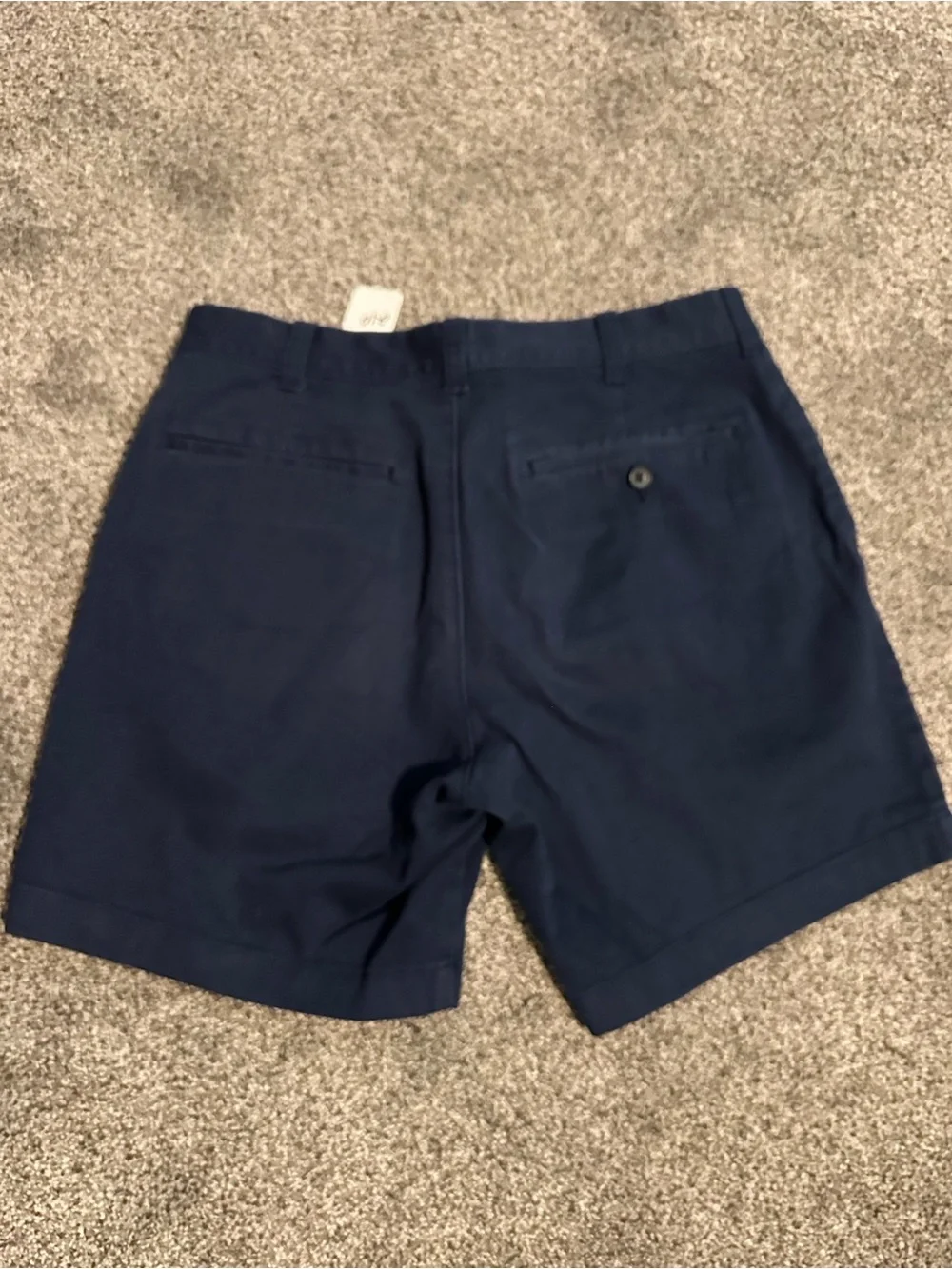 J.Crew Mercantile Flex Men’s Chino Shorts Size 31 Navy Blue Stretch Cotton